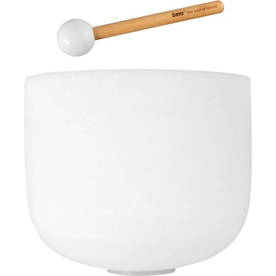 Sela 13" Crystal Singing Bowl Frosted D - 440 Hz