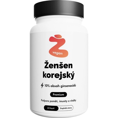 Citronek Ženšen Korejský 10% Ginsenosidů 60 veganských kapslí