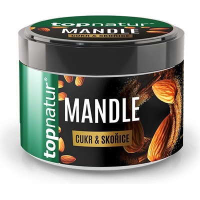 TOPNATUR Mandle z pece s cukrem a skořicí 170 g