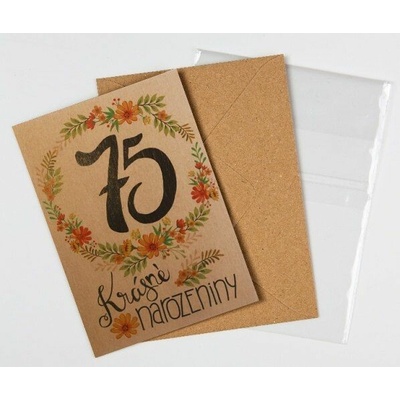 Přáníčko BeBechy - recyklovaný papír - 75