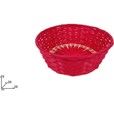 MAKRO Košík okrúhly 26 x 9 cm červený