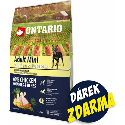 Ontario Adult Mini Chicken & Potatoes 6,5 kg