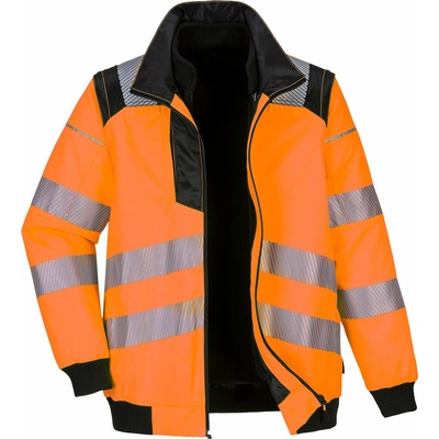 Portwest PW302 PW3 Hi Vis Pilot bunda 3 v 1 oranžová čierna