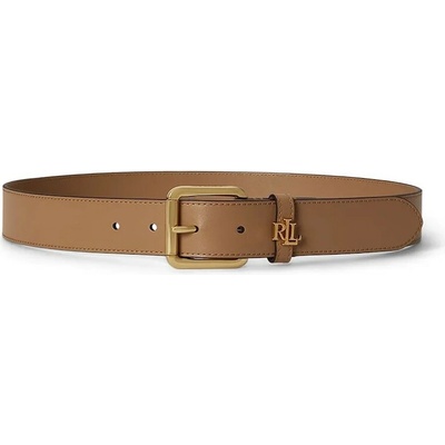 Lauren Ralph Lauren pásek dámský kožený 412968765 hnědá