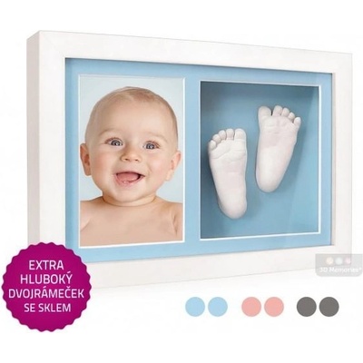 3D Memories odlévací sada baby pro 3D odlitek ručiček a nožiček tři olšové rámečky trojrámeček – Hledejceny.cz