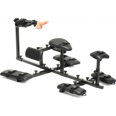 Master Series Subversion Deluxe Stockade with Sex Machine Black