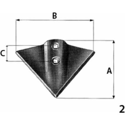 AMA radlička, šíře 255 mm/2 díry/materiál 7 mm