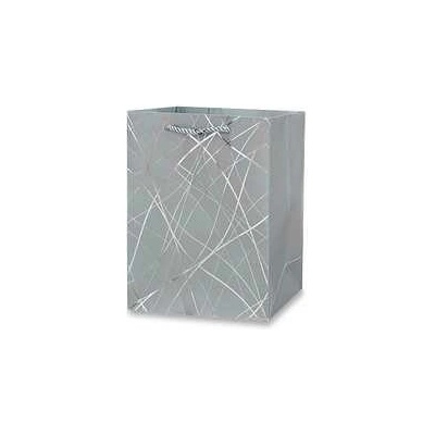 Darčeková papierová taška - veľkosť XS, silver