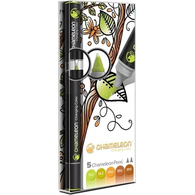 Vícebarevný alkoholový popisovač Chameleon , 5 ks