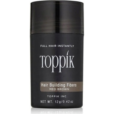 Toppik Hair Building Fibers Středně Zahušťovací vlákna na vlasy a vousy Hnědá 27 g