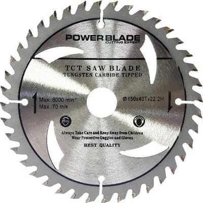 Kotouč pilový s SK plátky (vidiový), 150x40Tx22,2mm POWER BLADE M09053