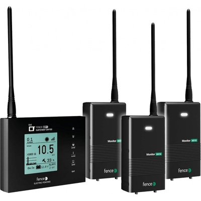 Fencee Univerzální monitorovací sada ohradníku - WiFi Gateway - 3 × Monitor MX10 - Sledování v aplikaci