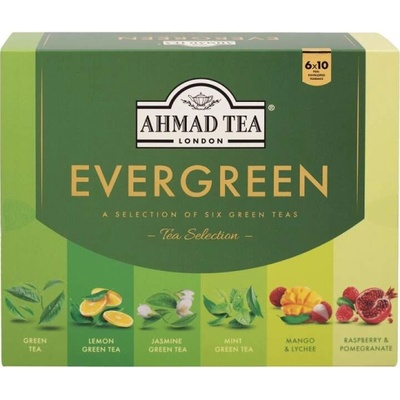 Ahmad Tea Čaj Evergreen kolekce zelených čajů 120 g 60 ks