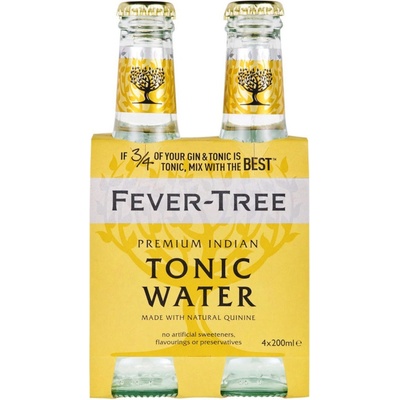 Fever Tree Indian Tonic Water 4 x 200 ml