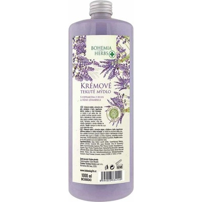 Bohemia Cosmetics tekuté mýdlo náhradní náplň s vůní levandule 1000 ml