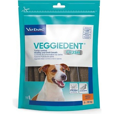 Virbac VEGGIEDENT Fresh pro psy 30 x S pro malé psy 5-10 kg 17 g