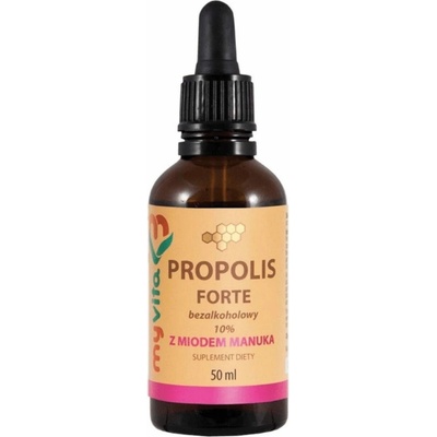 MyVita Propolis FORTE bez alkoholu 10 % s medom Manuka 50 ml
