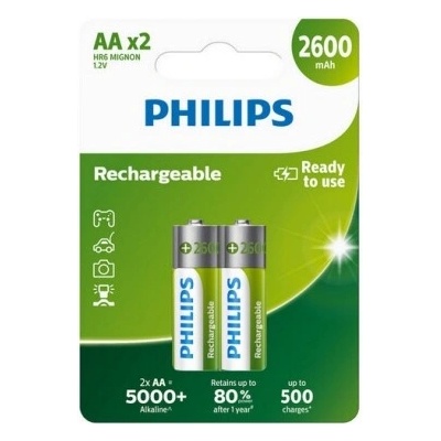 Philips MultiLife NiMH AA 2600mAh 2ks R6B2A260/10