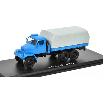 Start Scale Models Praga V3S Valník s plachtou Modrá SSM 1:43
