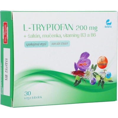 Setaria L-Tryptofan 200 mg+šafrán+mučenka 30 tablet – Hledejceny.cz