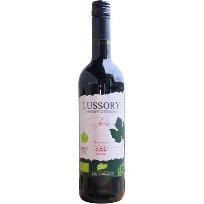 Lussory Organic Merlot nealkoholické červené víno 0,0 % 0,735 l (holá láhev)