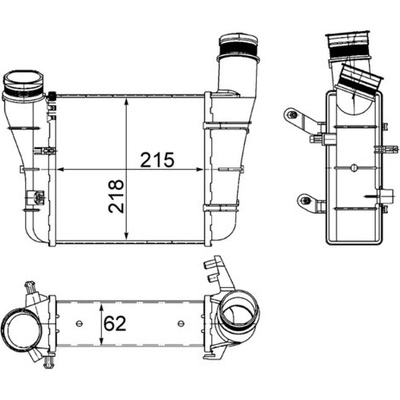 Chladič plniaceho vzduchu MAHLE ORIGINAL CI 336 000S (CI336000S)