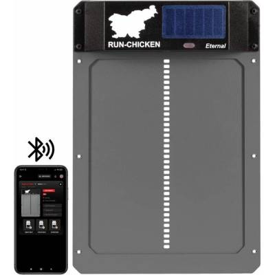 Krejsa Automatické solárne dvierka do kurníka RUN-CHICKEN Eternal – hnedé