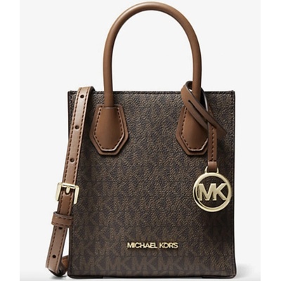 Michael Kors kabelka xs Mercer logo brown
