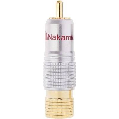 Nakamichi N0530 RCA cinch zlacený konektor na kabel, samec barevná varianta Červená – Hledejceny.cz