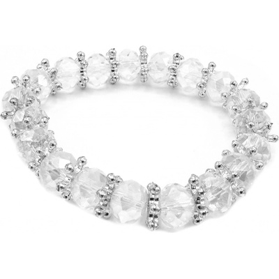 Steel Jewelry Náramek bílý z bižuterie BNR240173 – Hledejceny.cz