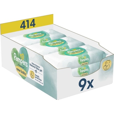 Pampers Harmonie čisticí ubrousky 9 x 46 ks – Hledejceny.cz