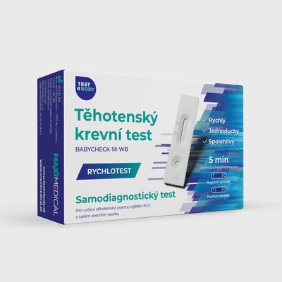 Test4Body Těhotenský krevní test samodiagnostický rychlotest z krve