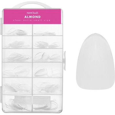 NANI gel tipy v boxu 10 Mandle Clear, extra krátké 120 Ks – Hledejceny.cz