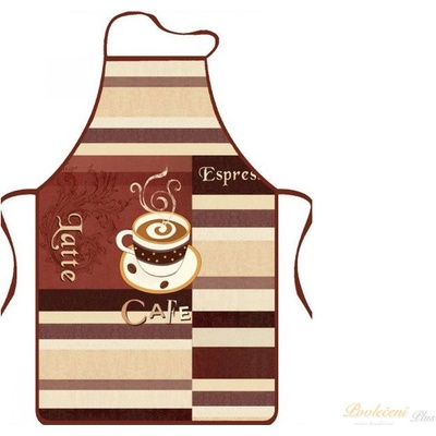 Praktik textil zástěra Cafe latte