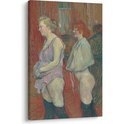 Obraz - Henri de Toulouse-Lautrec, Rue des Moulins, reprodukcia, jednodielny 60x90 cm