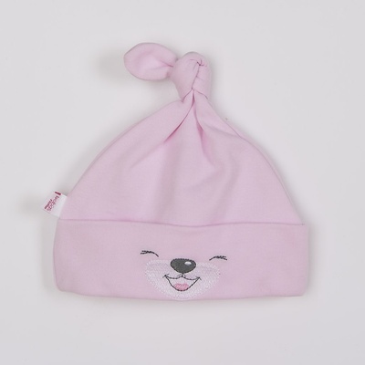 Bobas Fashion Bavlnená čiapočka Lucky ružová