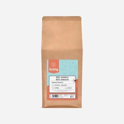 Grizly 40/60 Espresso Classico zrnková 1 kg