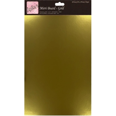 WEST DESIGN PRODUCTS LIMITED West Design Zrcadlový papír A4 (metalický karton) zlatý 20 ks
