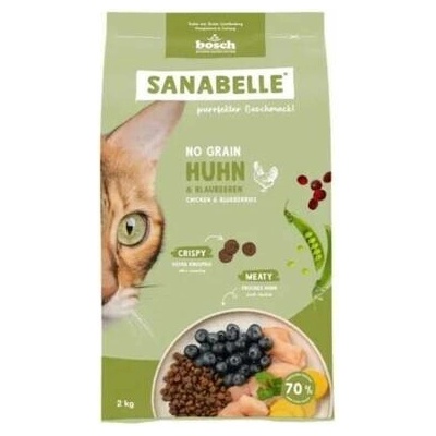 SANABELLE No Grain Kuřecí bezobilná krmiva pro kočky 2 kg