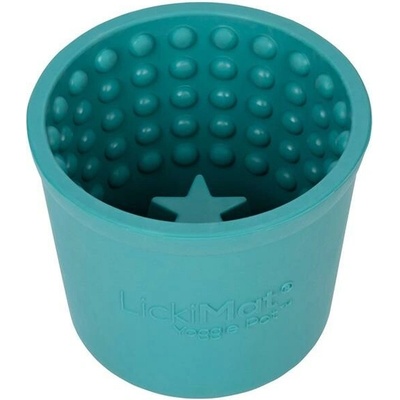 LickiMat Yoggie Pot lízací kelímek tyrkysový 9 cm