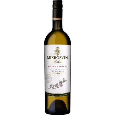 Mikrosvín Mikulov Muller Thurgau Pozdní sběr 0,75l 12% (holá láhev)