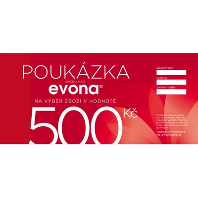 EVONA a.s. Elektronická dárková poukázka 500 - POUKÁZKA 500 EL.