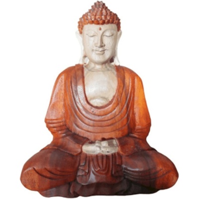 Milujeme Kameny Buddha - dřevěná soška