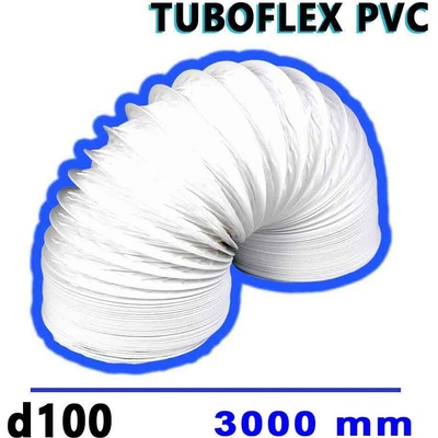 MIKAWI Flexibilné vetracie PVC potrubie d100 3000 mm TUBOFLEX 59-PF102-3