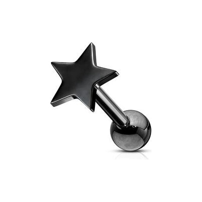 Šperky4U Cartilage piercing do ucha hvězdička CP1055-K