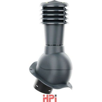 HPI Odvětrávací set 125/110 mm vysoký profil pro plechové tvarované krytiny antracit