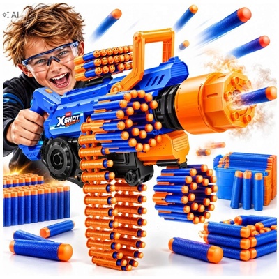 ZURU XShot Pistole Insanity Smoking Barrel + 72 šipek 36823