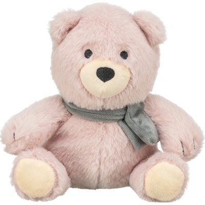 Trixie vianočný medvedík Teddy bez zvuku ružová 19 cm