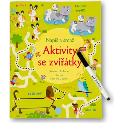 Napiš a smaž Aktivity se zvířátky