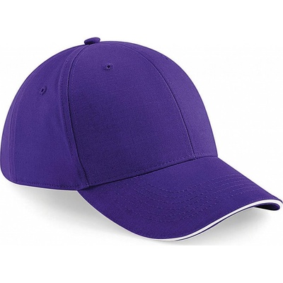 Beechfield 6 panelová Athleisure Fialová/biela